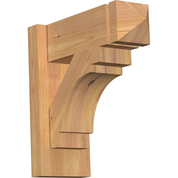 Ekena Millwork Merced Arts & Crafts Smooth Outlooker, Western Red Cedar, 5 1/2"W x 14"D x 14"H OUT06X14X14MRC03SWR - main